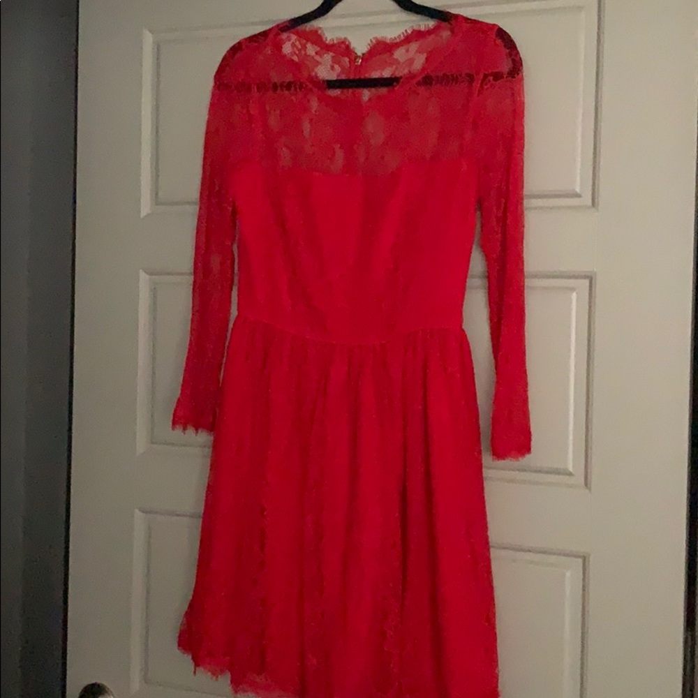 Juicy couture red lace dress